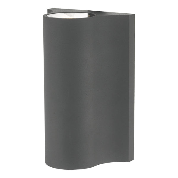 Haxton Outdoor Wall Light Charcoal Grey With Outdoor Bluetooth Speaker LED IP44