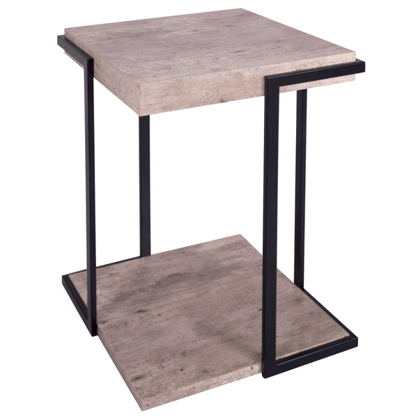 Dar 001ROY002 Royan Square Table Concrete Effect