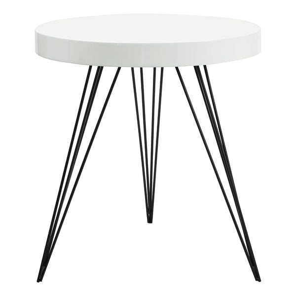 Dar 001SIB001 Sibford Round Table Gloss White Top