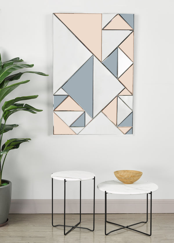Dar 002EPH12080 Ephesus Rectangle Mirror Smoked & Rose Gold
