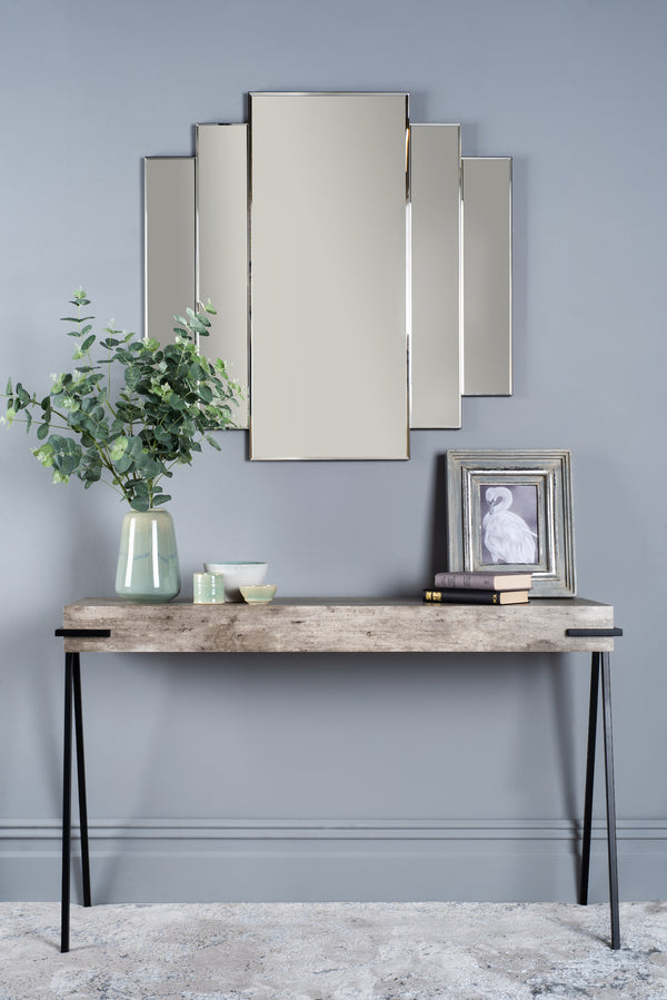Dar 002ODE8888 Odeon Rectangle Stepped Mirror 88 X 88cm