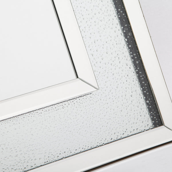 Dar 002SWA9070 Swan Rectangle Rain Drop Effect Mirror 90 X 70CM