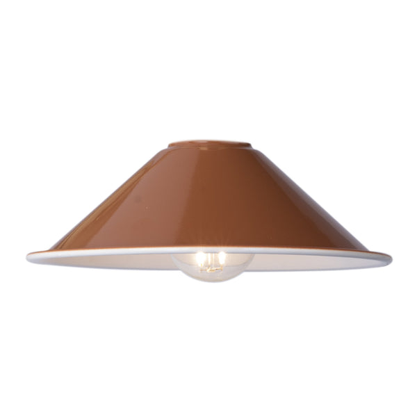 Dar ACC868 Accessory 1 Light Easy Fit Metal Shade Gloss Red/Umber 18cm