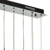Dar AUR6264 Aurelia 15lt Bar Pendant Black Chrome & Multi Colour