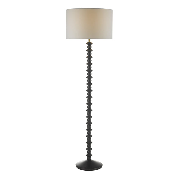 Dar AZA4922 Azana Floor Lamp Base Only Black Ash Finish
