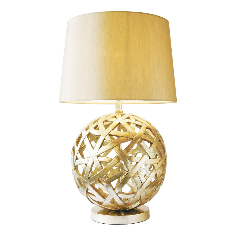 Dar BAL4263 Balthazar Table Lamp complete with Shade Bronze