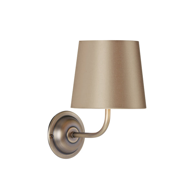 David Hunt BEX0775 Bexley Single Wall Light In Antique Brass, Fitting Only