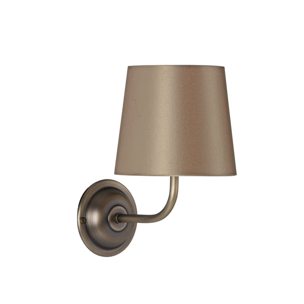 David Hunt BEX0775 Bexley Single Wall Light In Antique Brass, Fitting Only
