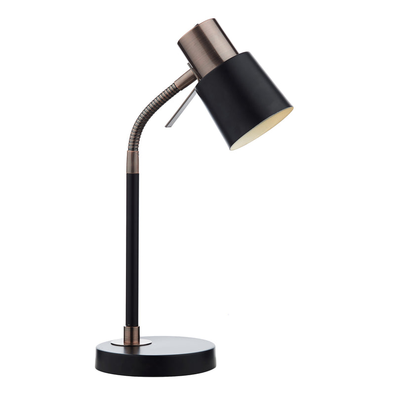Dar BON4254 Bond Table Lamp Black/ Copper