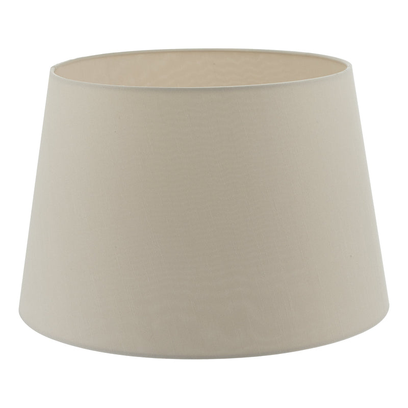 Dar CEZ1829 Cezanne Taupe Faux Silk Tapered Drum Shade 45cm