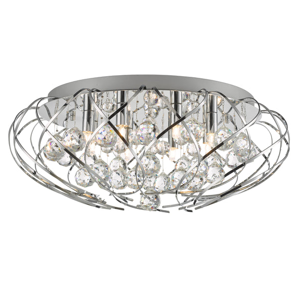 Dar DAV4850 Riya 8lt Flush Crystal & Polished Chrome