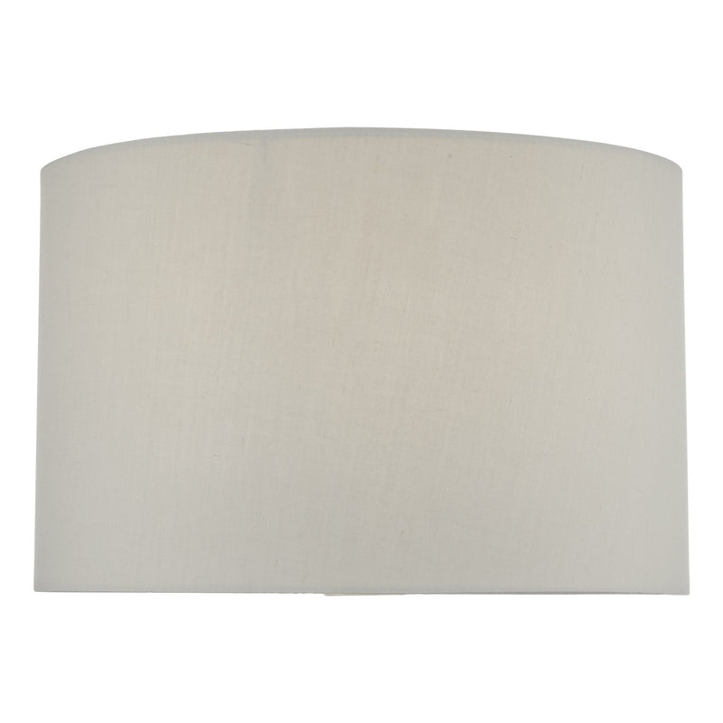 Dar FUN1339 Funchal Grey Cotton Drum Shade 33cm