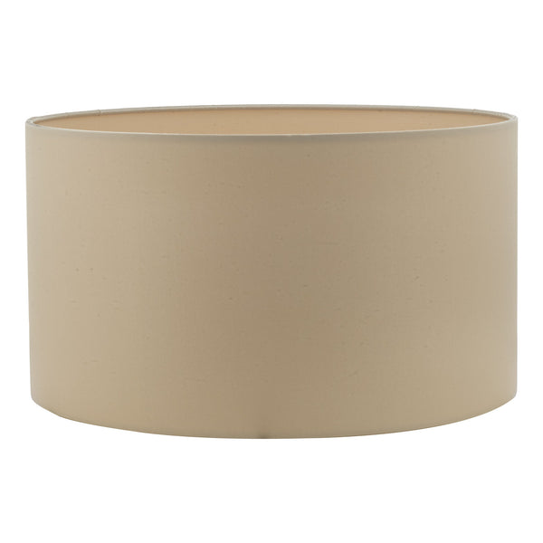 Dar HIL1329 Hilda Taupe Faux Silk Drum Shade 35cm
