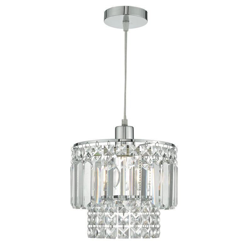 Dar KYL6550 Kyla Easy Fit Polished Chrome & Assorted Glass