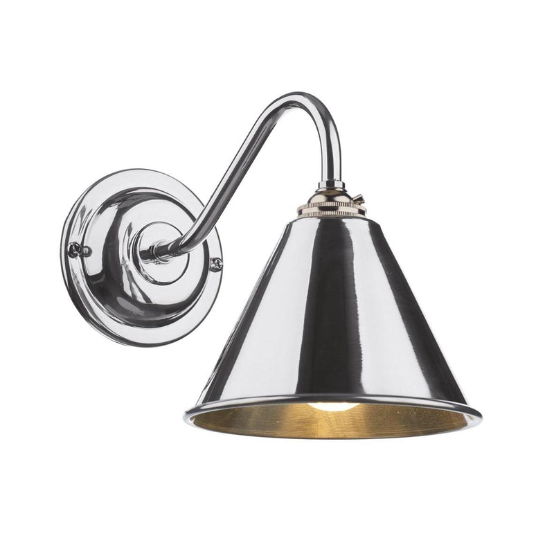 David Hunt LON0750 LONDON Single wall light in polished chrome