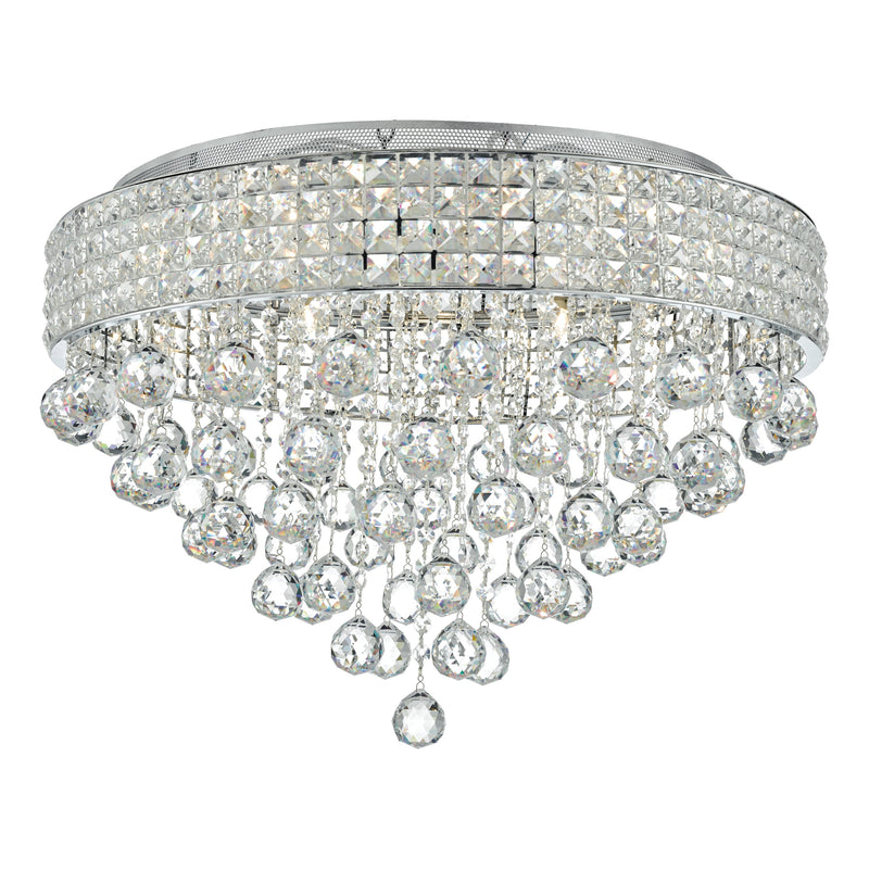 Dar MAT1350 Matrix 9lt Flush Polished Chrome & Crystal
