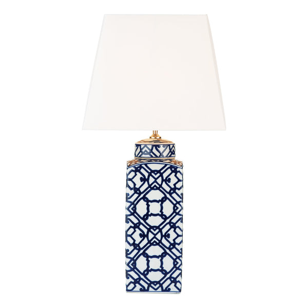 Dar MYS4223 Mystic Table Lamp Blue And White Base Only