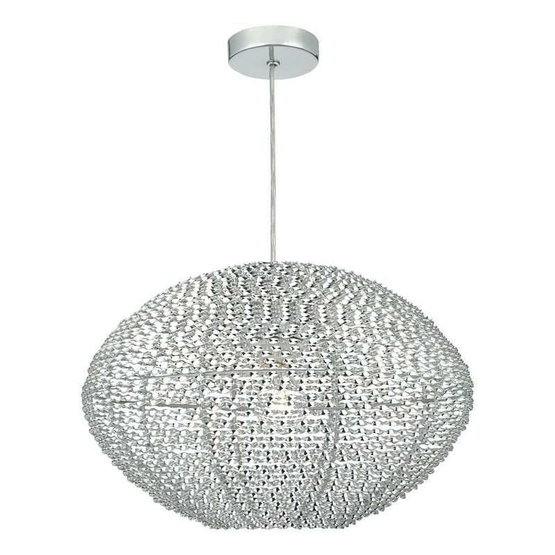 Dar OIS6568 Oisin Easyfit Pendant Twisted Aluminium Ribbons