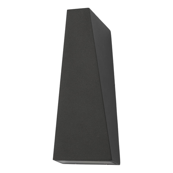 Dar PAC3239 Paco 2 Light Wall Light Angled Anthracite IP65 LED