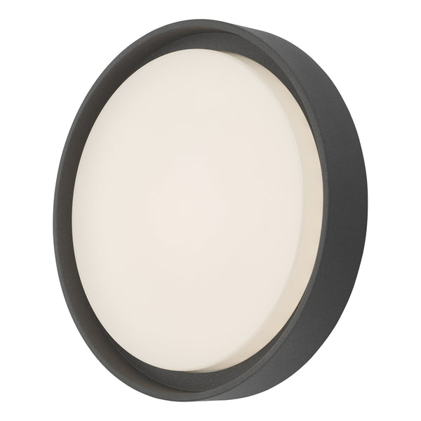 Dar RAL5039 Ralph Large Outdoor Wall Light Anthracite IP65 LED