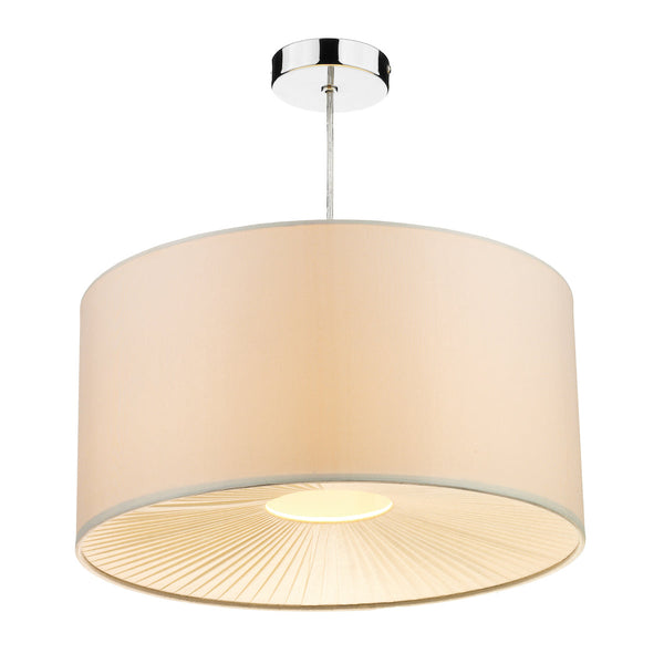 Dar RIT6533 Rita Non Elec Pendant 2 Tone Cream