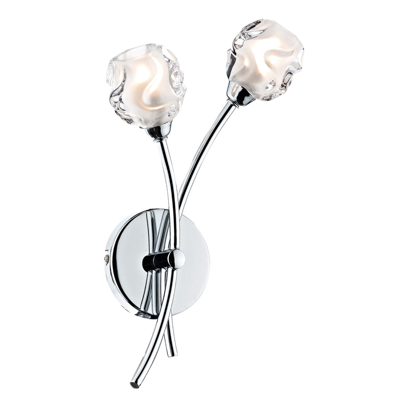 Dar SEA0950 Seattle Double Wall Bracket Polished Chrome