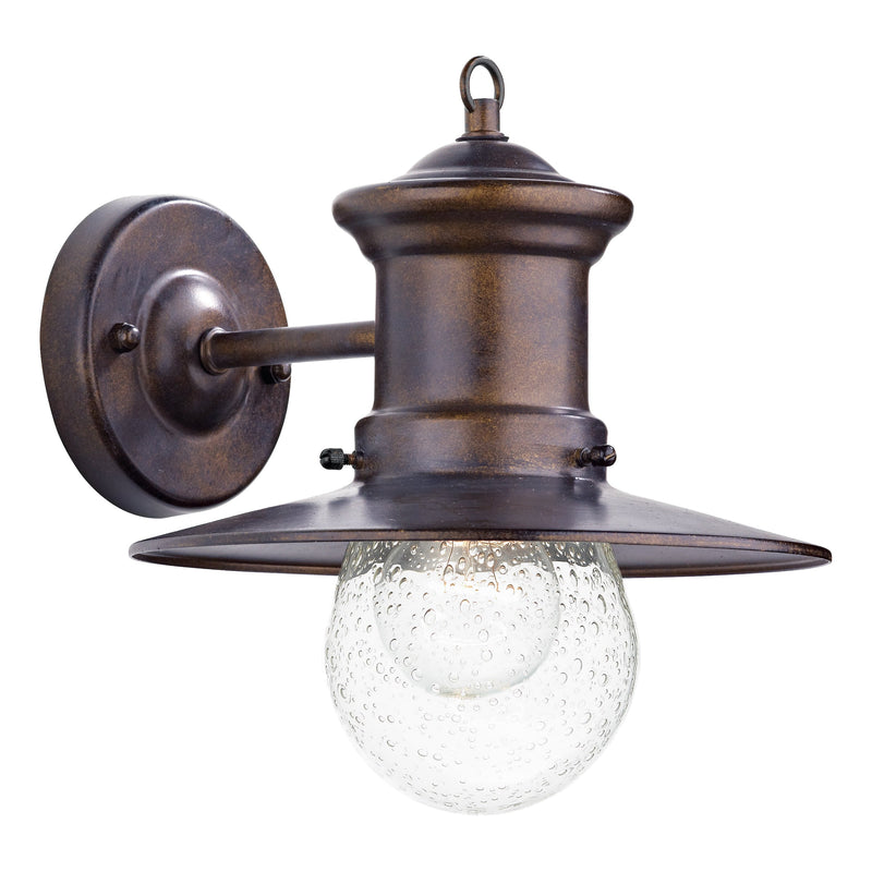 Dar SED1529 Sedgewick 1 Light Lantern Bronze Down Facing IP44