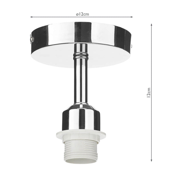 Dar SF0150 Semi Flush Suspension Polished Chrome