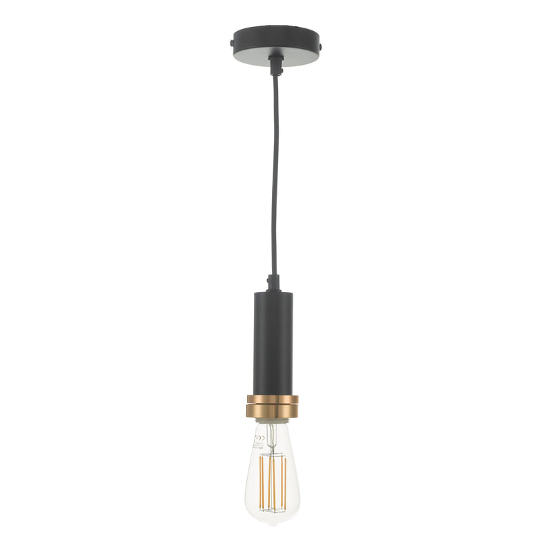 Dar SP6522 Accessory 1 Light Suspension Matt Black And Bronze