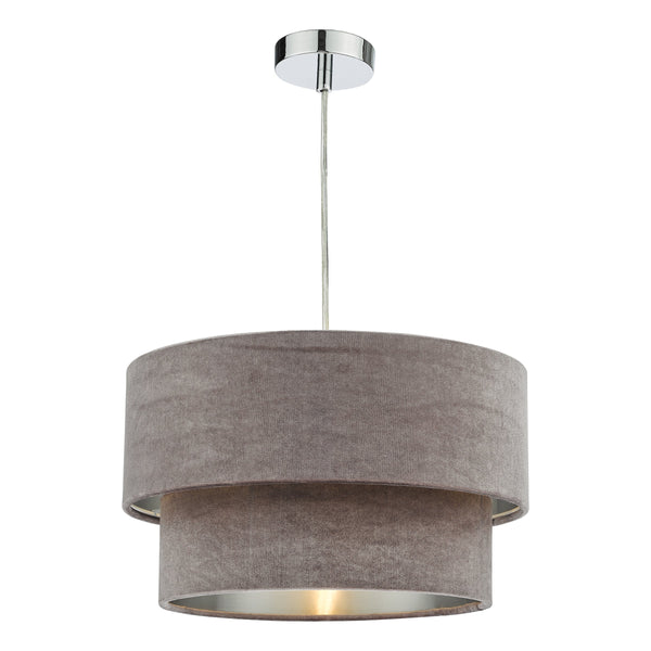 Dar SUV8637 Suvan Easy Fit Tired Velvet Shade Mink With Silver Lining