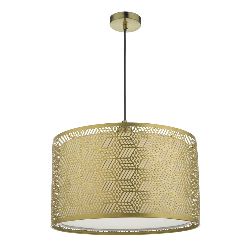 Dar TIN6535 Tino Easy Fit Pendant Shade Gold