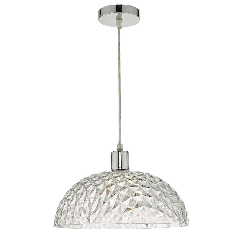 Dar TOB6508 Tobin Easy Fit Clear Faceted Acrylic Small
