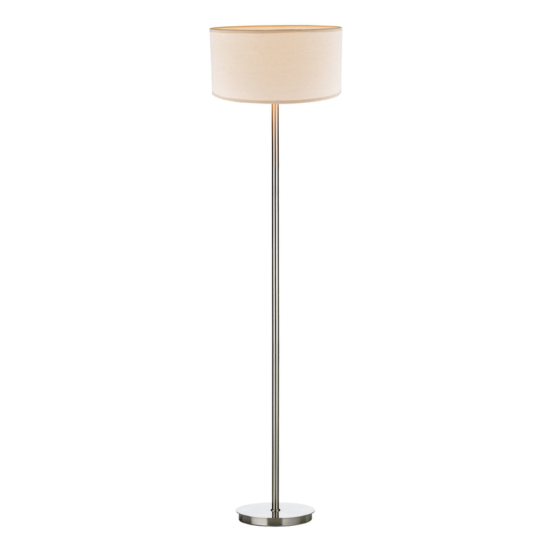 Dar TUS4946 Tuscan Floor Lamp Base Only Satin Chrome