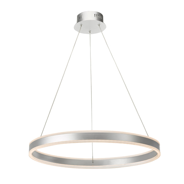 Dar TYB0132 Tybalt Pendant Silver & Acrylic LED