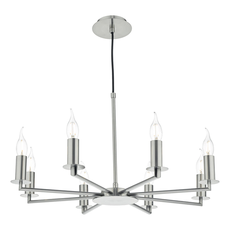 Dar TYL0838 Tyler 8lt Pendant Satin Nickel