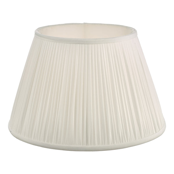 Dar ULY1415 Ulyana Ivory Faux Silk Pleated Shade 35cm