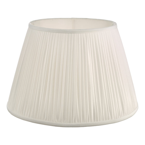 Dar ULY1615 Ulyana Ivory Faux Silk Pleated Shade 40cm