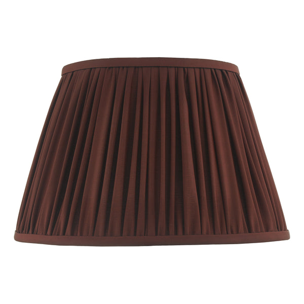 Dar ULY1658 Ulyana Burgundy Faux Silk Pleated Shade 40cm