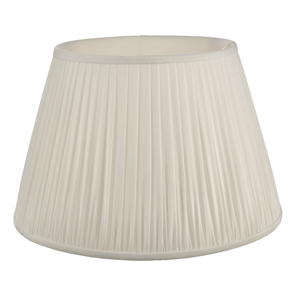Dar ULY1815 Ulyana Ivory Faux Silk Pleated Shade 45cm