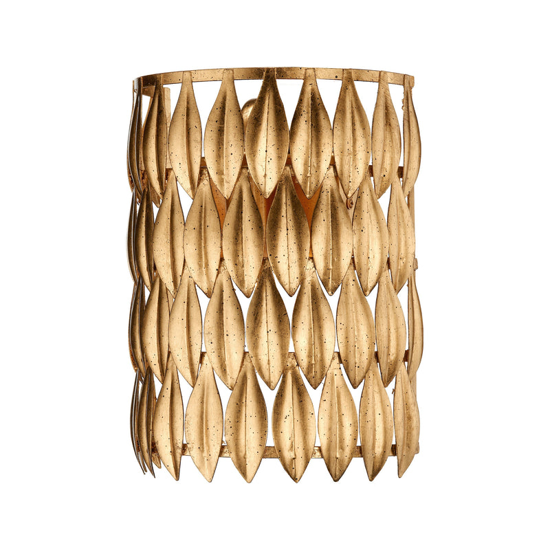 Dar VOL0735 Volcano 1 Light Wall Bracket Gold