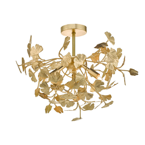 Dar YAD0435 Yadira 4lt Semi Flush Gold Effect