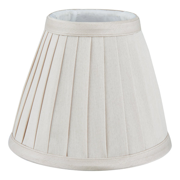 Dar YOV0515 Yovanna Ivory Faux Silk Pleated Shade 15cm