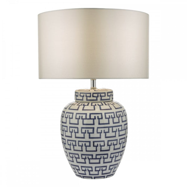 Copy of Där Lighting LYC4223 Lycett Table Lamp Ceramic White Blue Base Only SPECIAL OFFER