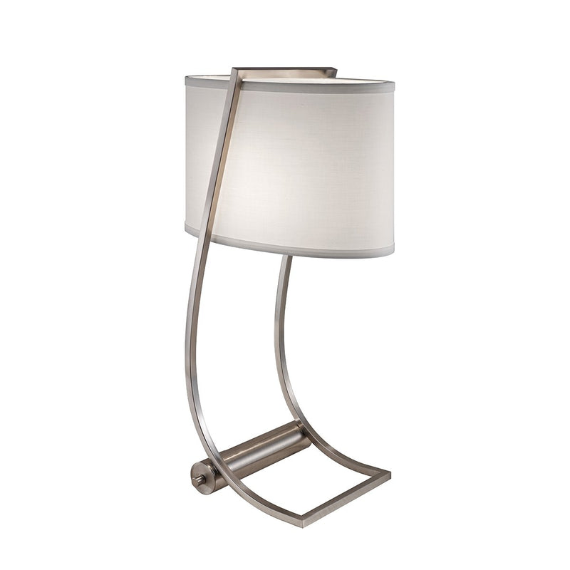 Lex 1 Light Table Lamp - Brushed Steel