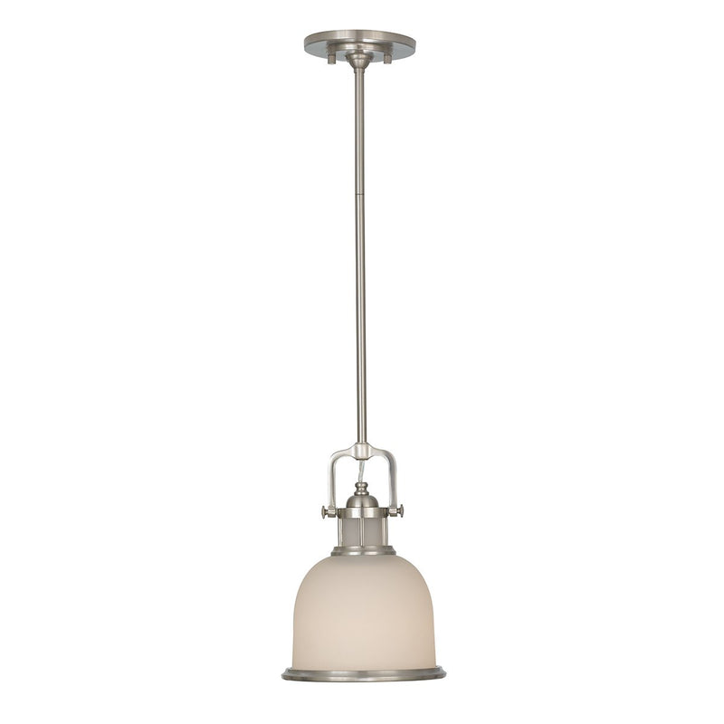 Parker Place 1 Light Mini Pendant Brushed Steel