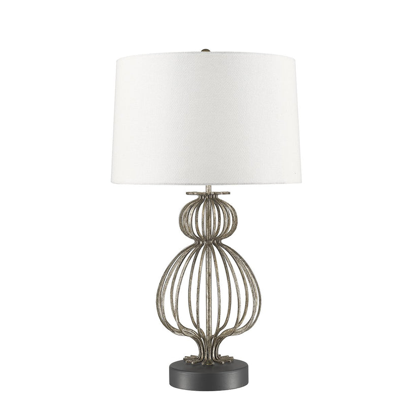 Lafitte 1 Light Table Lamp  - Distressed Silver