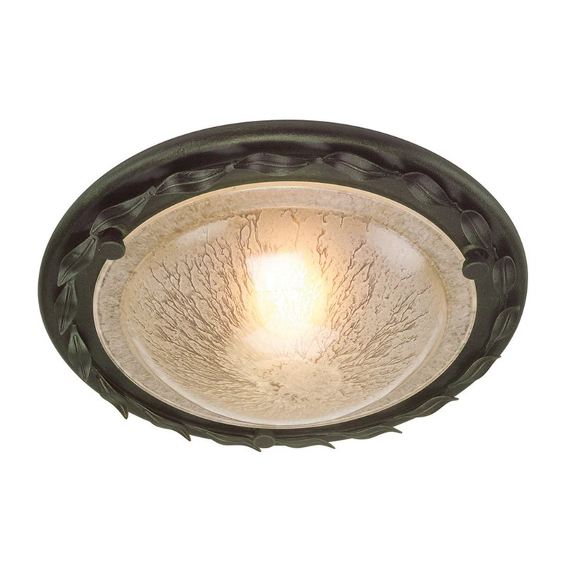 Olivia 1 Light Flush - Black/Gold