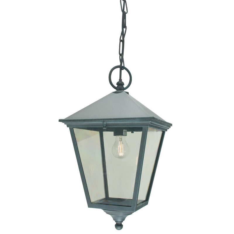 Turin 1 Light Grande Chain Lantern - Verdigris